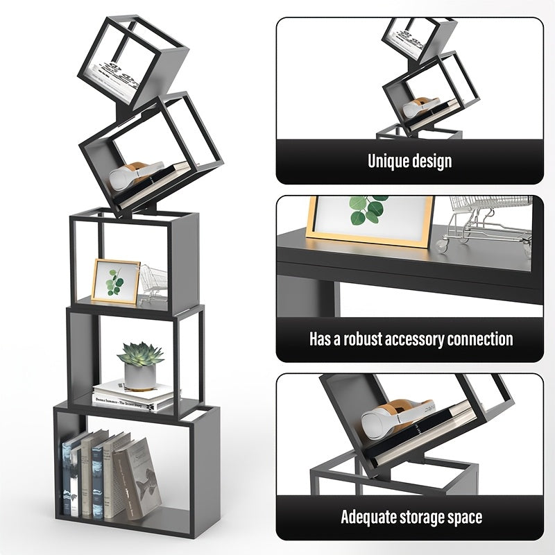 5 Tier Geometric Bookshelf- HMT17BS