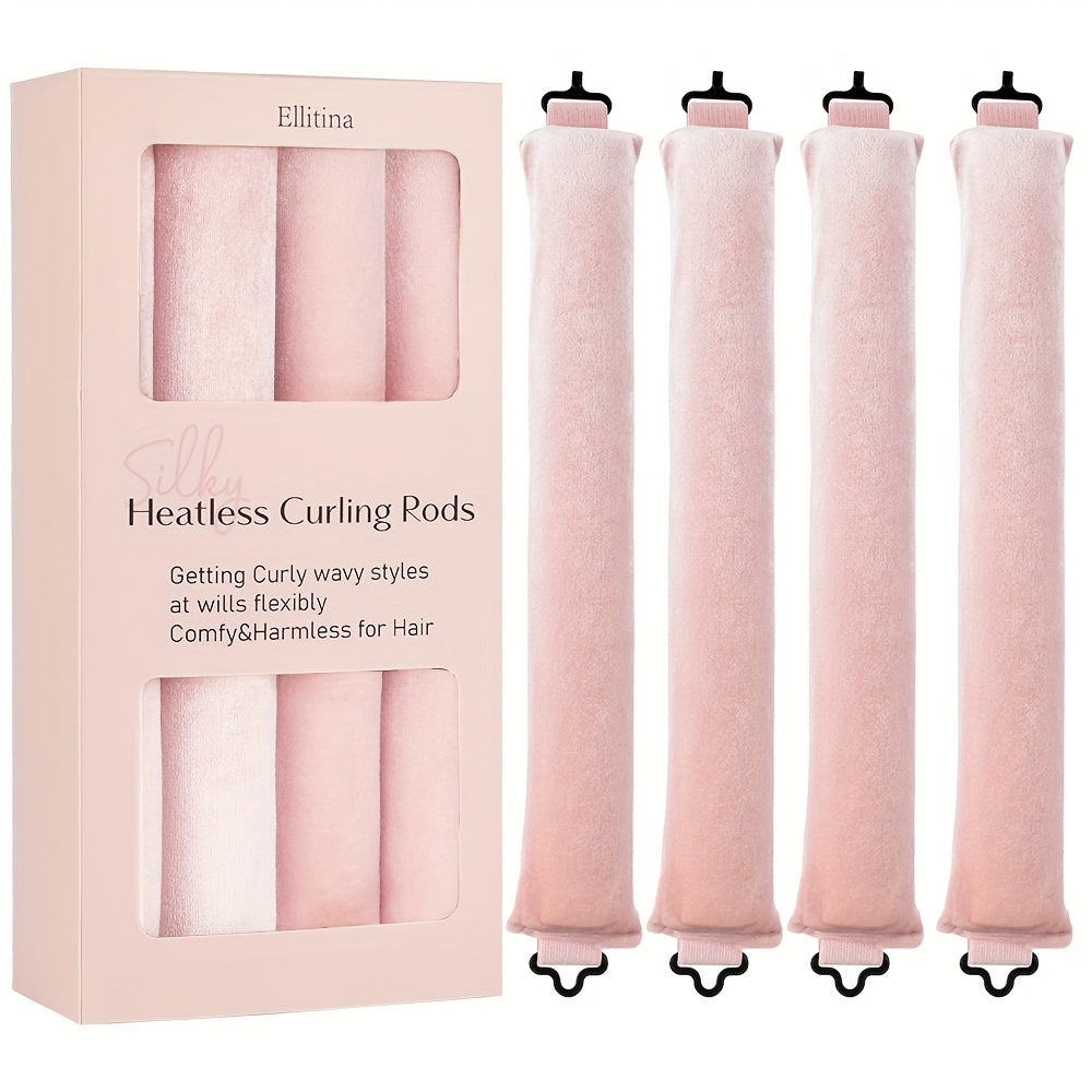 4pcs Ellitina Heatless Hair Curler Set - DCV2
