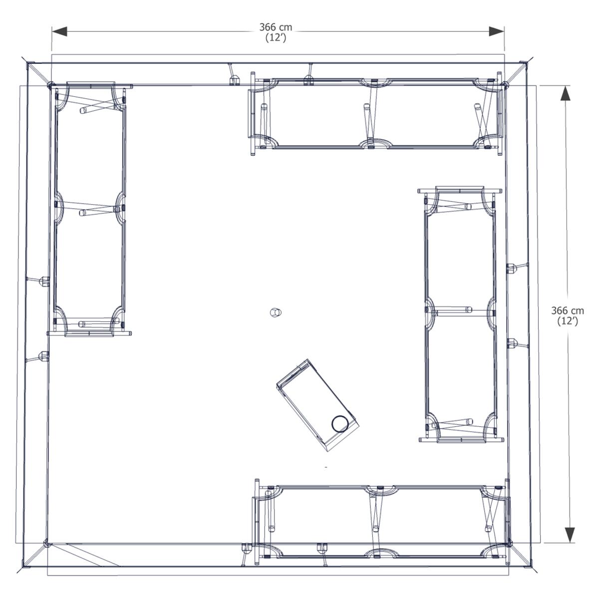 Esker Classic 12x12 Winter Hot Tent