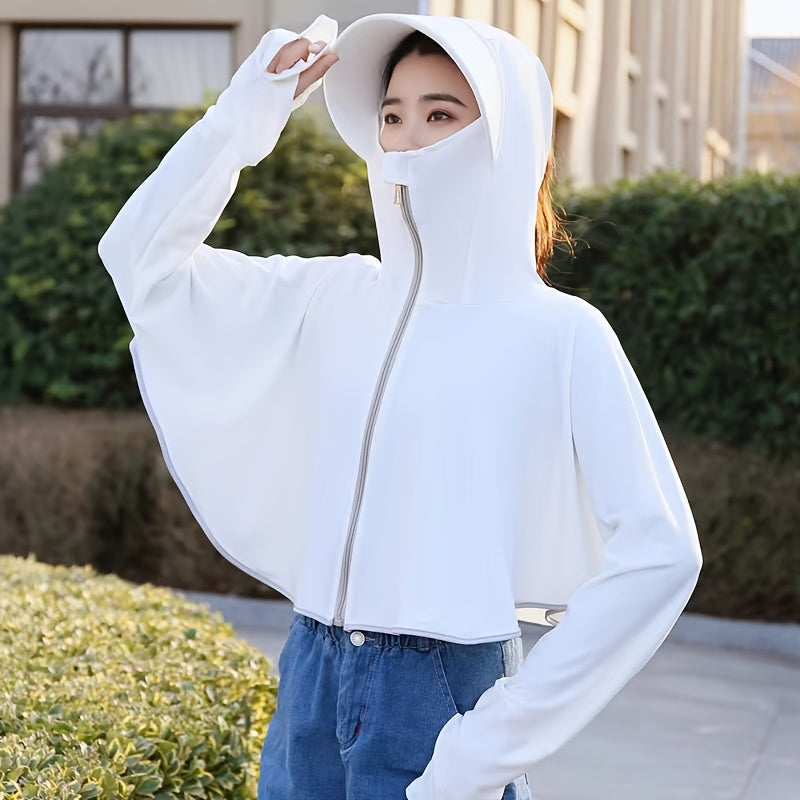 Women's UV Protection Hooded Sun Shirt, Lightweight TJR8L5D