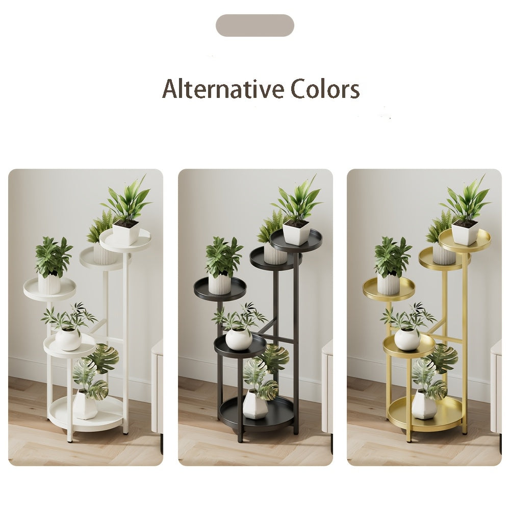 5-Tier Iron Plant Stand with Round Trays - DUI0