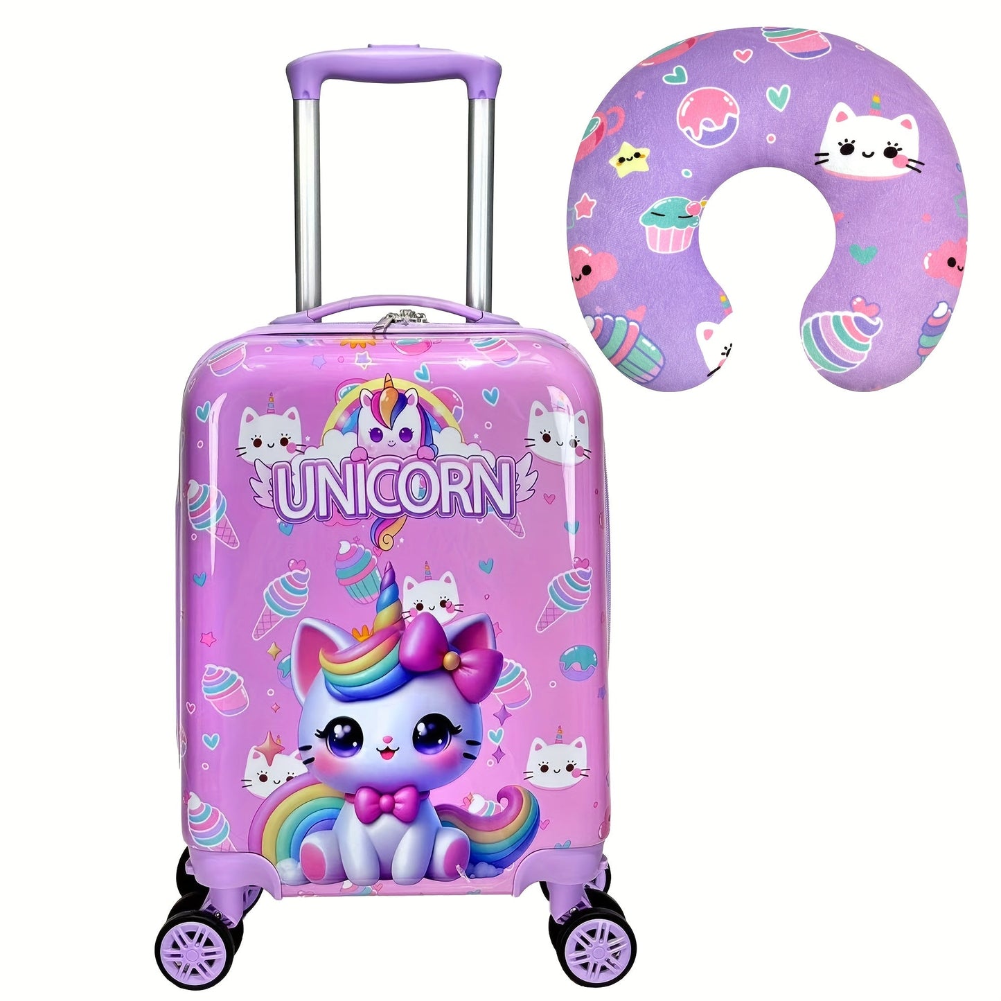 2pcs 40.64cm Hardside Luggage Set with Spinner Wheels TJR4K8N