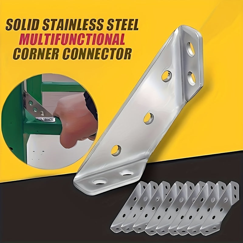 25pcs Stainless Steel Corner Braces, 90° Support TJR4D7M