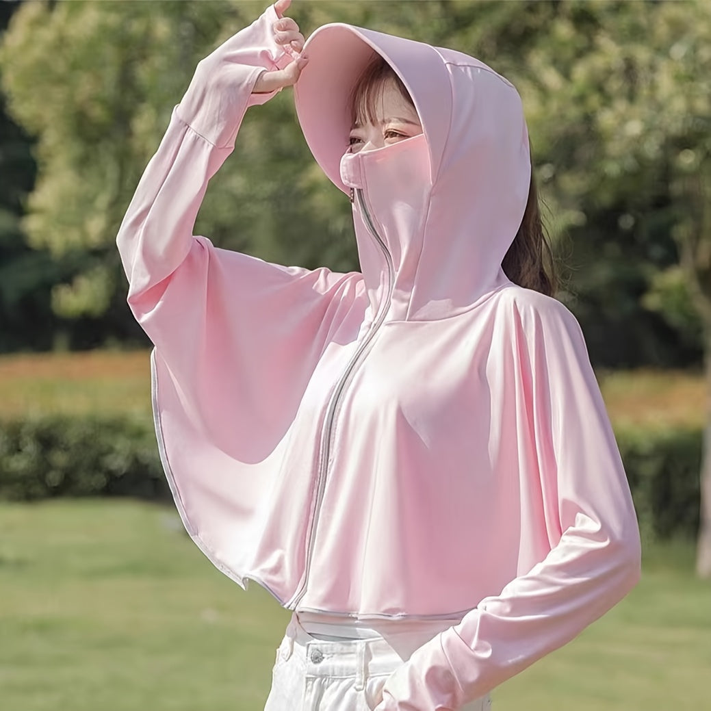 Women's UV Protection Hooded Sun Shirt, Lightweight TJR8L5D