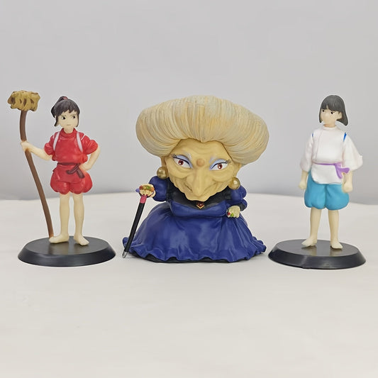 A Set of Three Classic Anime Figurines in a Bag - DYV9