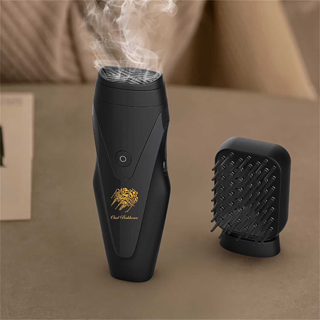 2in1 USB Aromatherapy Incense Burner Massage Comb-MR8P