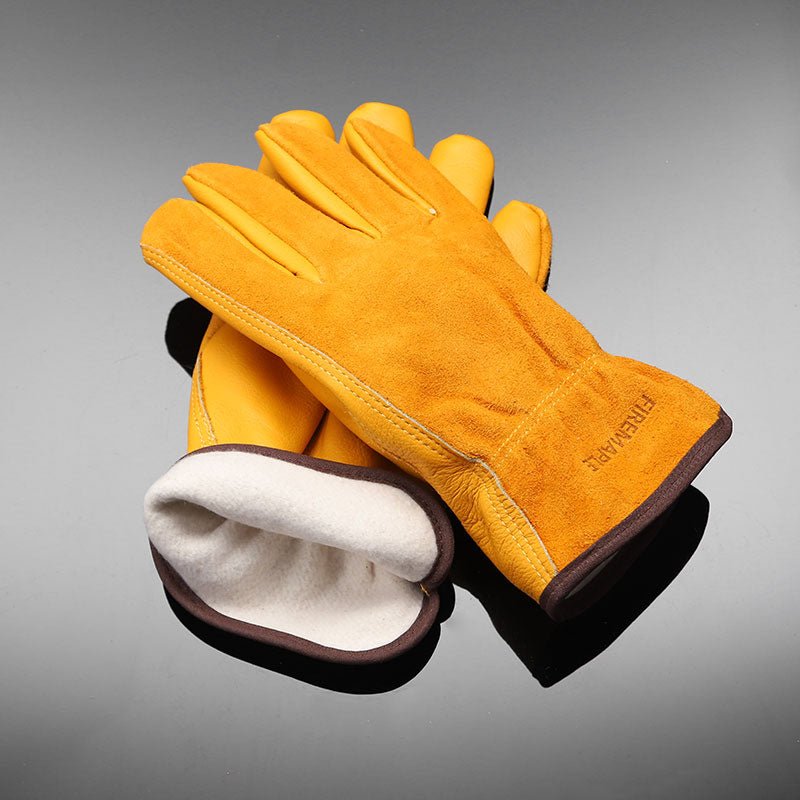 Gingko Cowhide leather Work Gloves