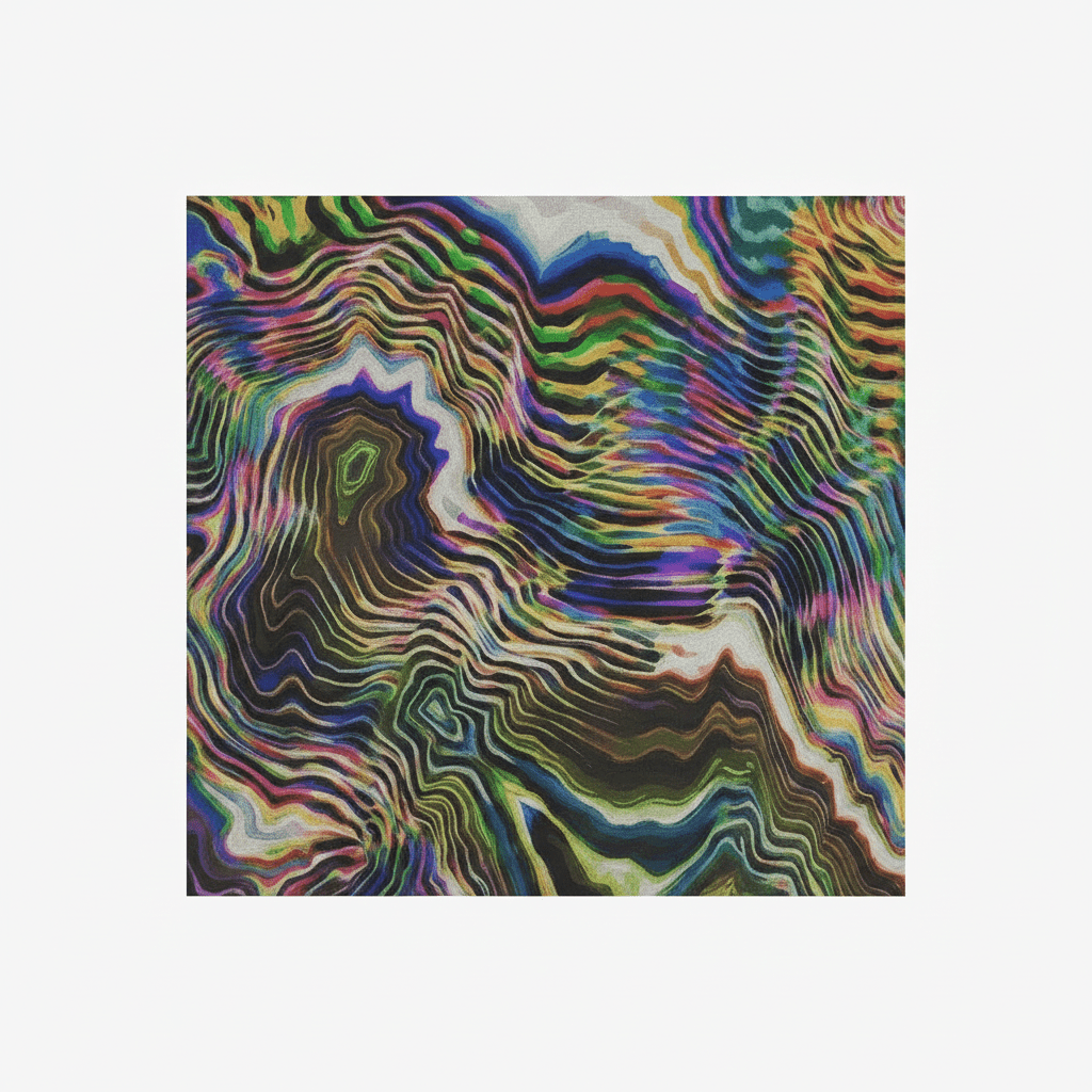 Glitch Art AOP Pullover Hoodie — Mind Trip Psychedelic Swirl Streetwear For All Genders