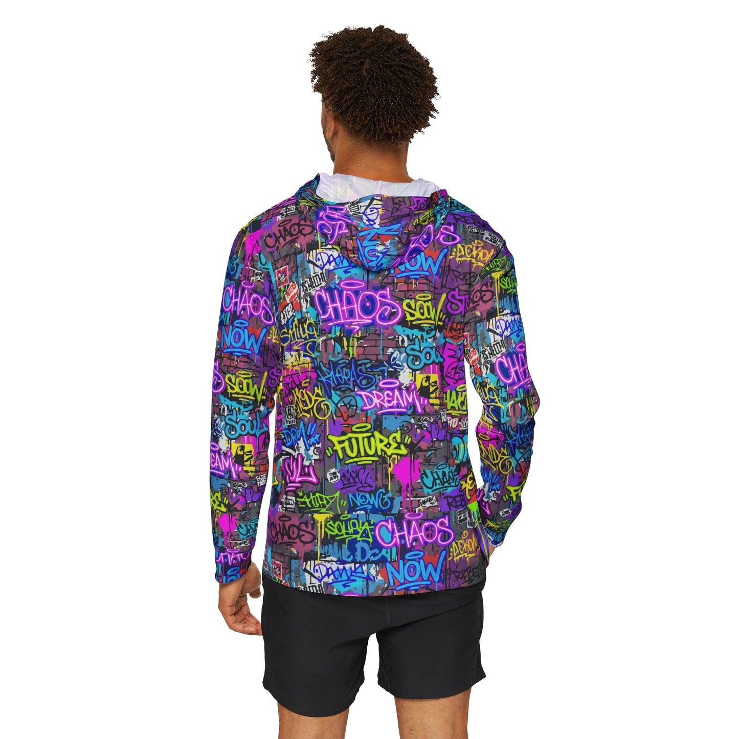 Graffiti Chaos Hoodie — Neon Street Art All-Over Print