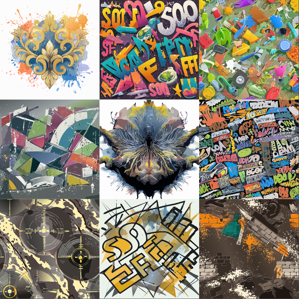 Graffiti & Street Art | 155+ SVG Bundle for Cricut, Sublimation & POD | Graffiti & Street-Art Vectors