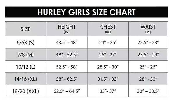 Hurley Girls Long Sleeve Moisture Wicking UV T-Shirt