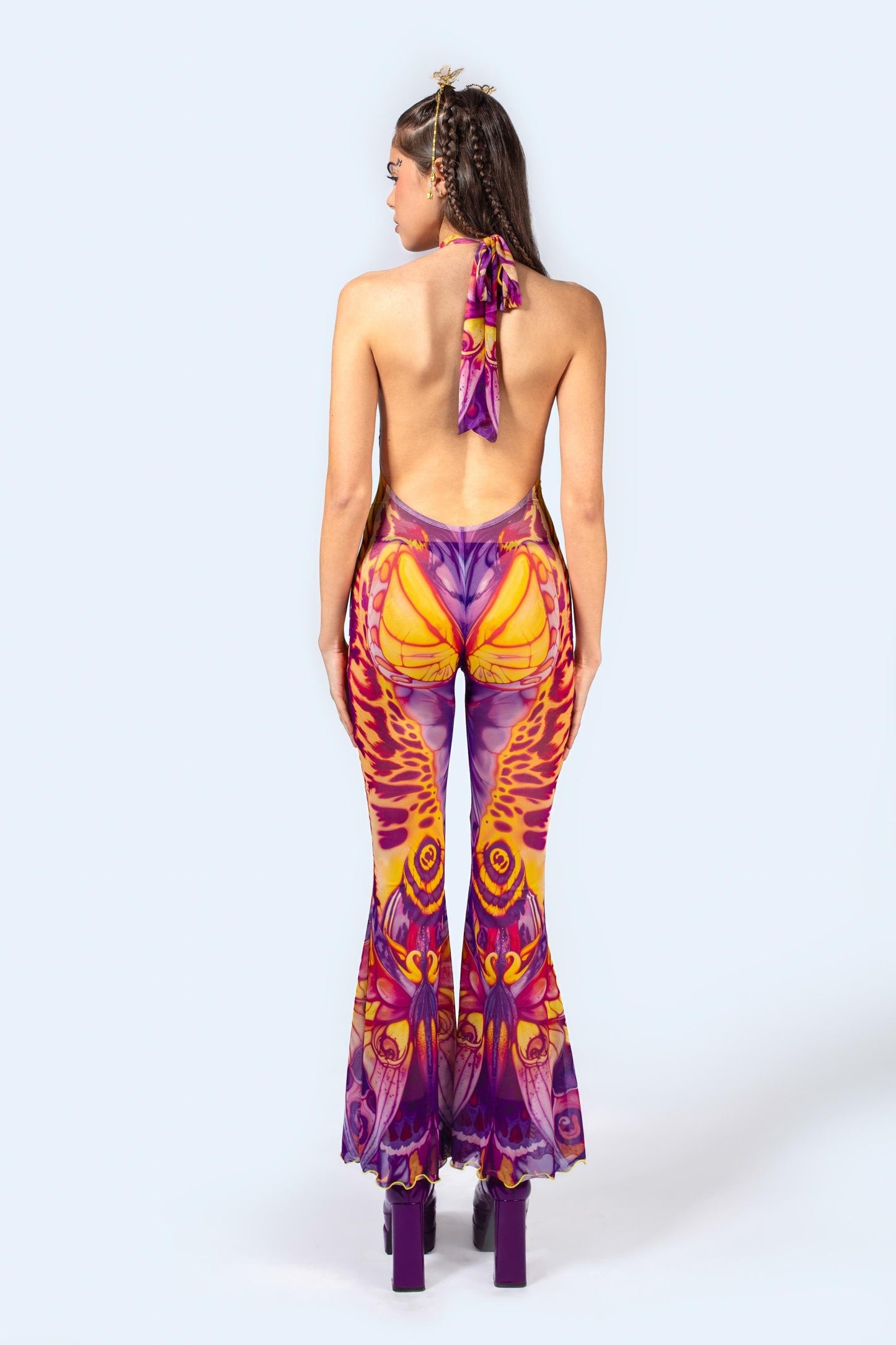 Rare Mutation Mesh Halter Romper
