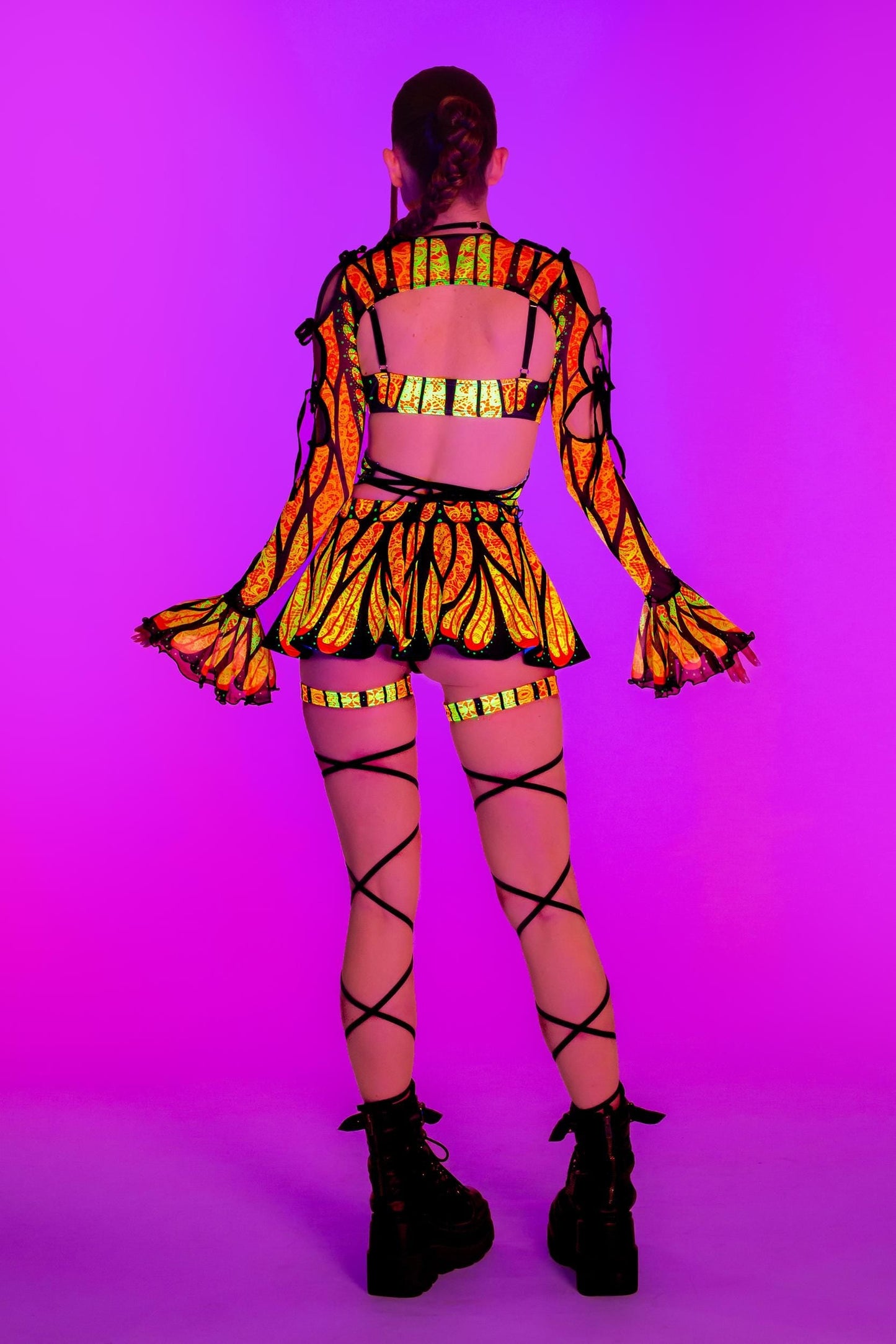 Brilliant Orange Butterfly Top