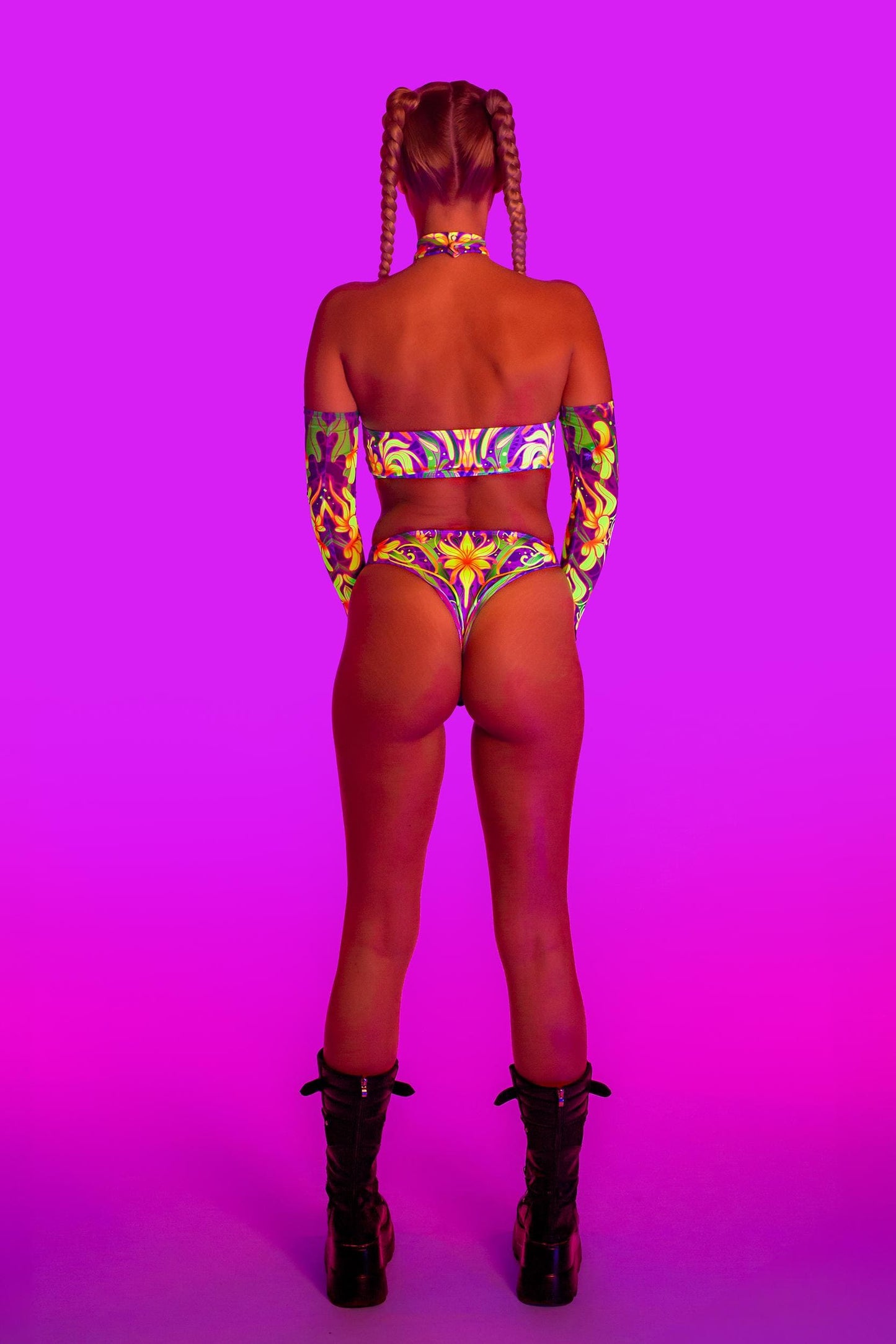 Wild Flower Open Chest Bodysuit