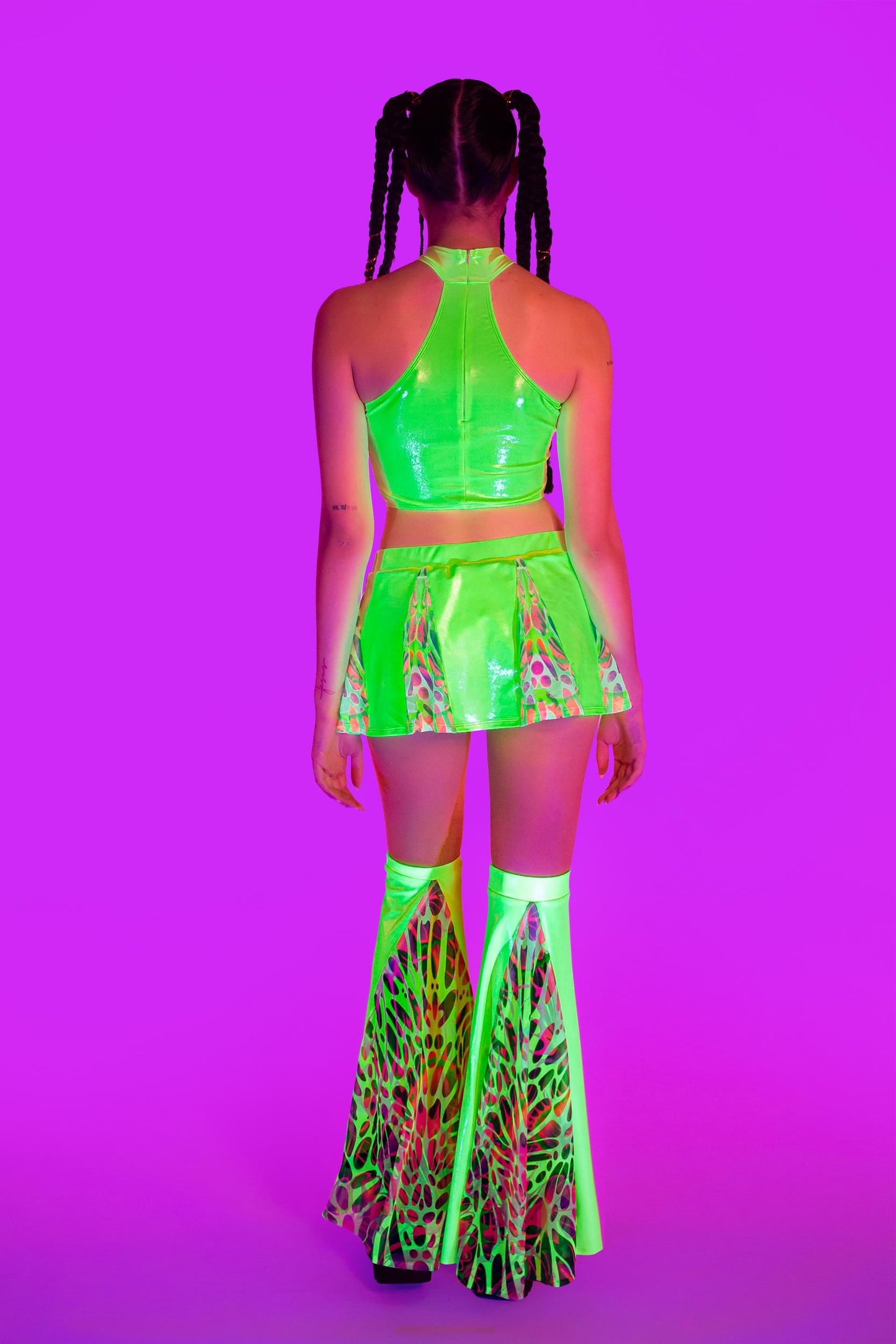 Lime Wire Panel Halter Top