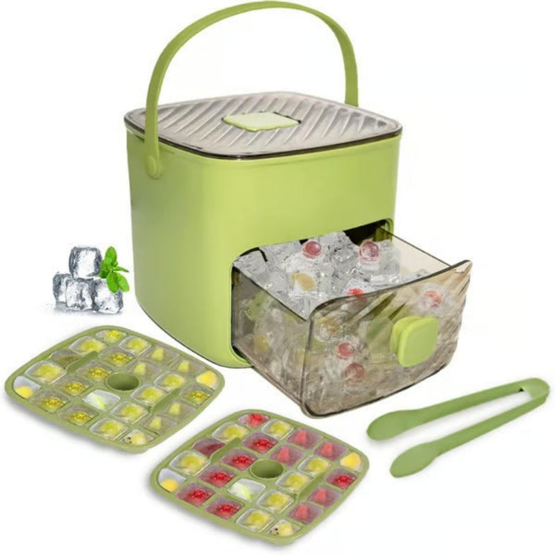 Ice Cube Tray Container, Press Release Design, Storage Drawer, Carry Handle