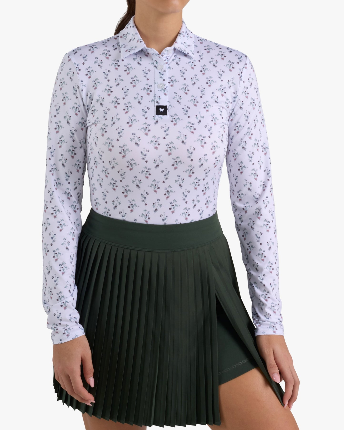 Long Sleeve Polo - Petunia Junkie