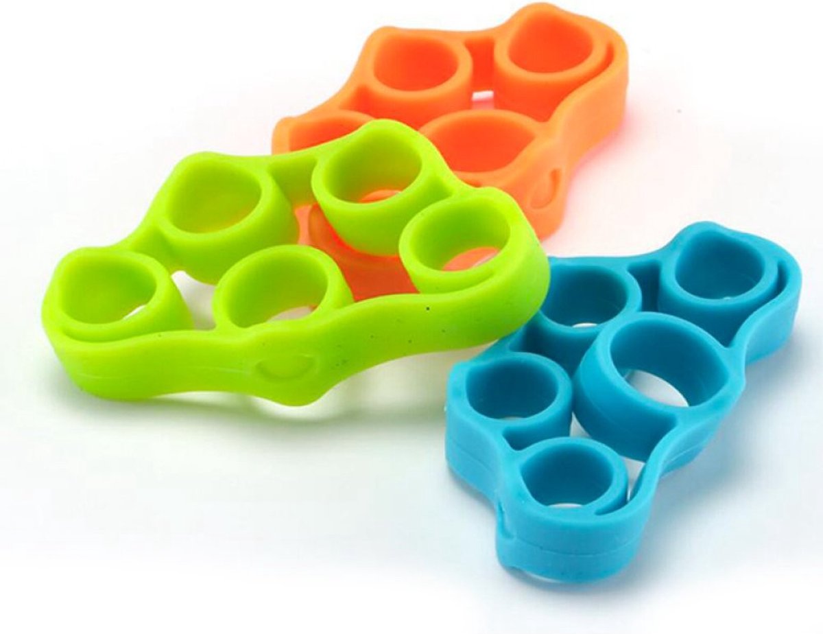 Vingertrekker - Set van 3 Elastische Krachtbanden - Vingertrainer