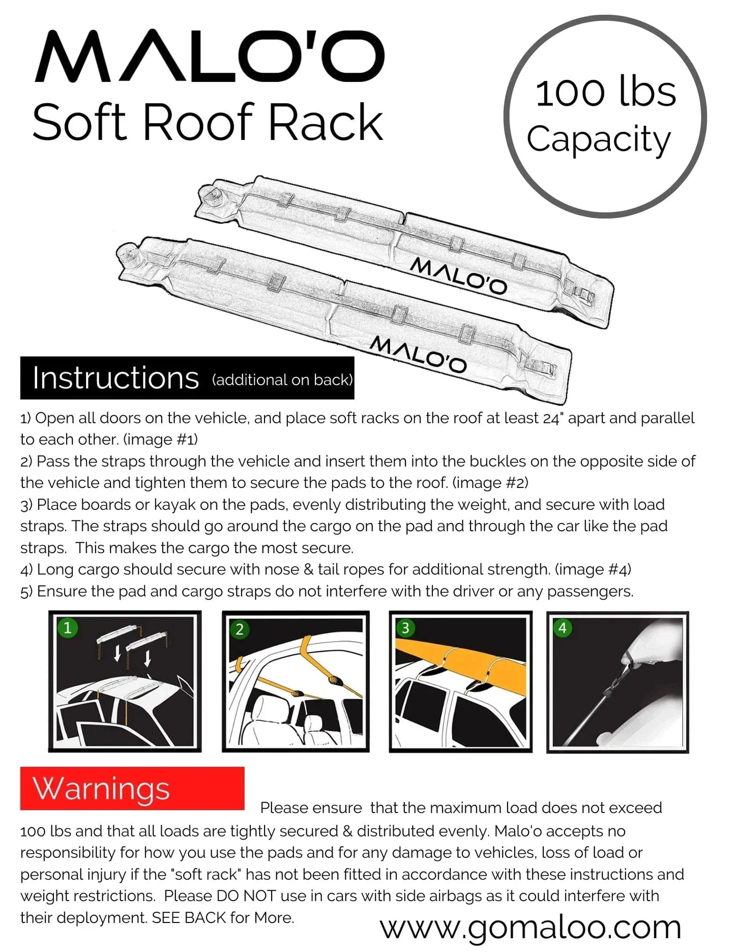 Malo'o Surfboard Roof Rack