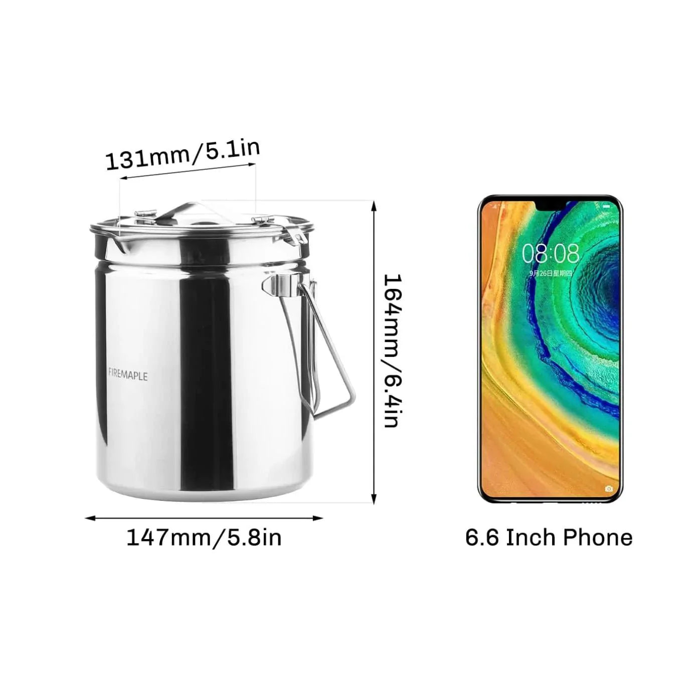 Wood Stove & Stainless Steel Pot Set