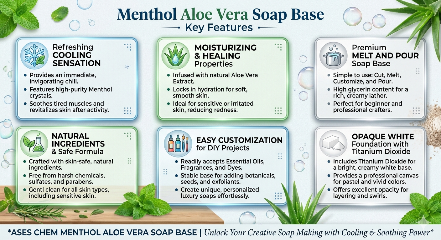 Soap Base Menthol Aloe Vera (Melt and Pour) — Sulphate Free & Paraben Free
