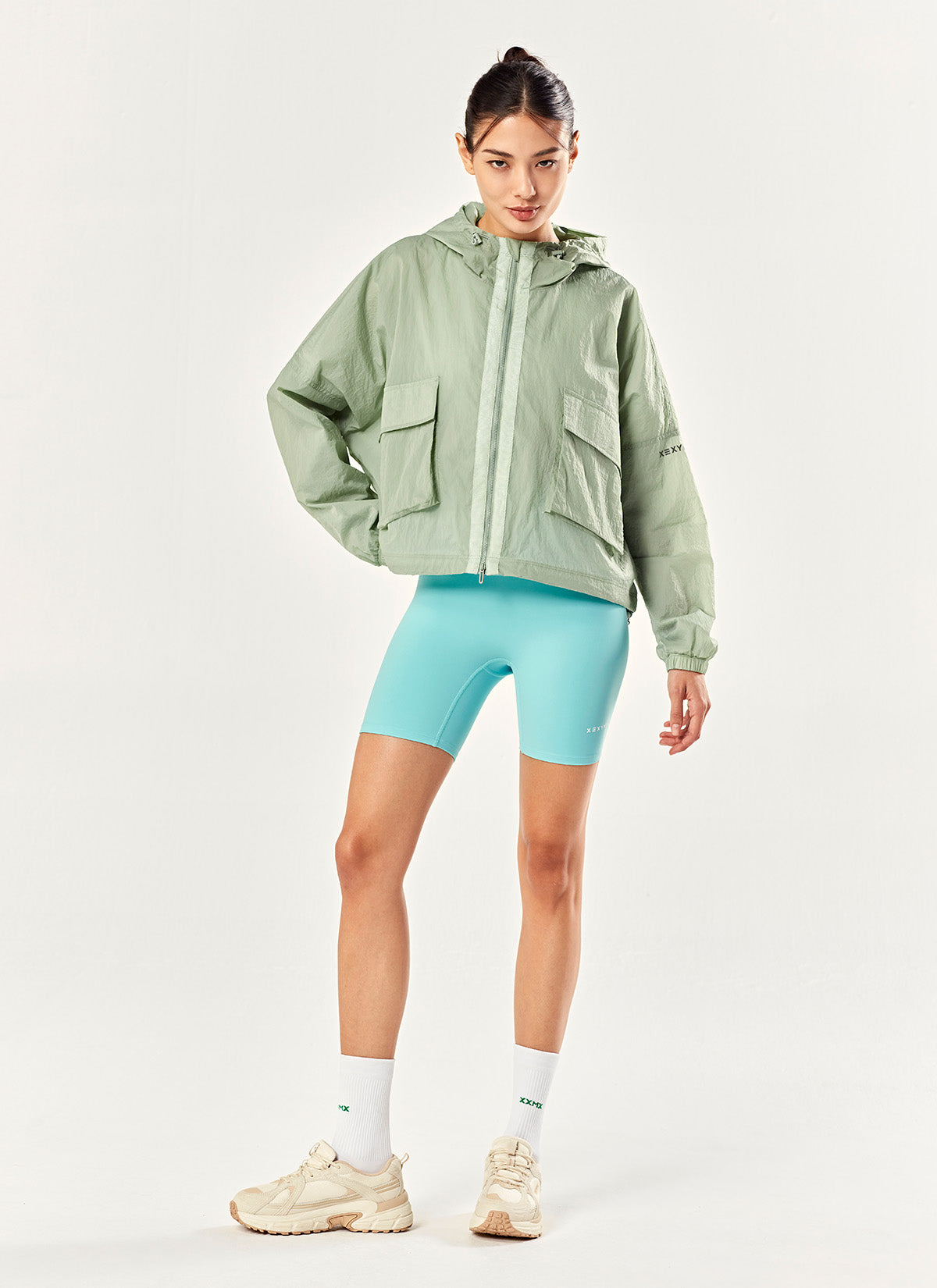 Crop Hood 2-Way Windbreaker