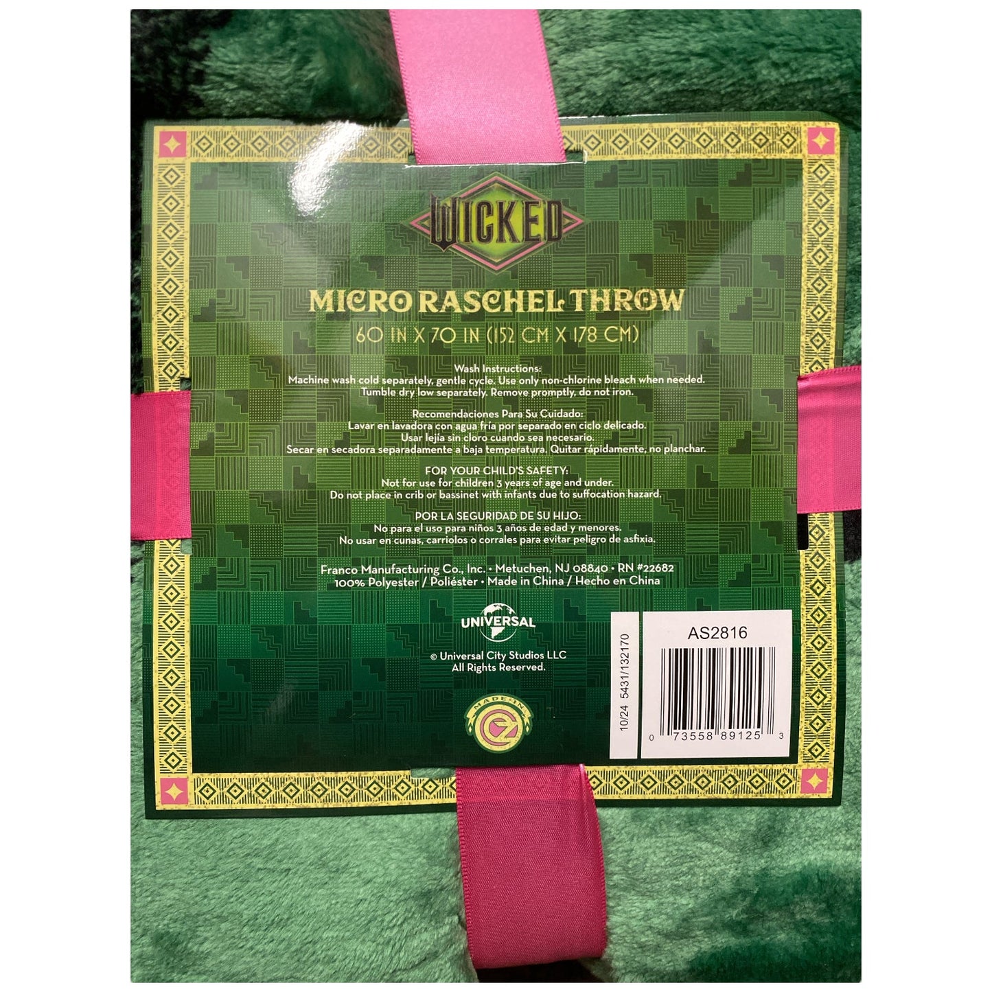 Wicked Silky Soft & Cuddly Microfiber Throw Blanket, 60" x 70"