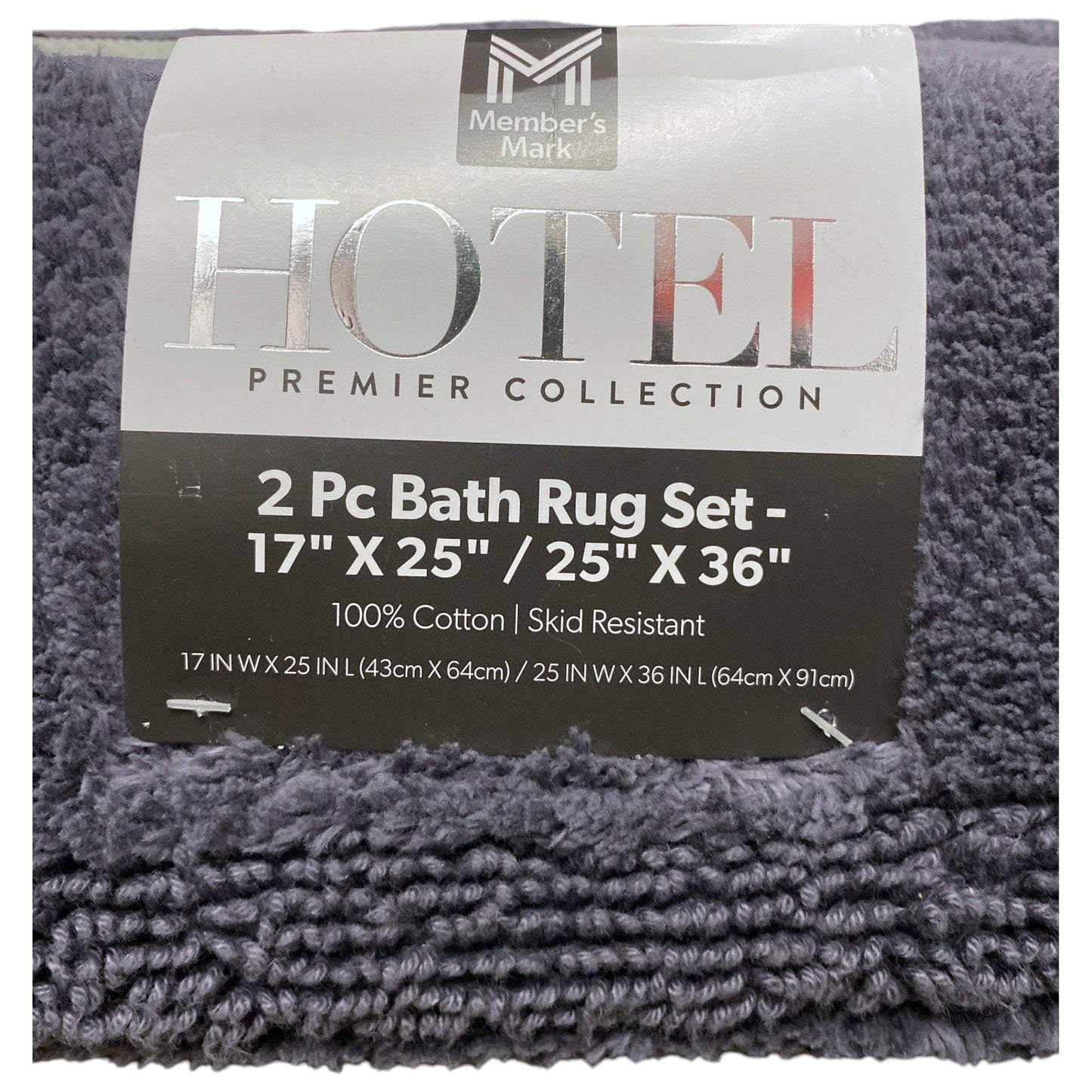 Member's Mark Hotel Premier 100% Cotton Bath Rug Set, 2pc