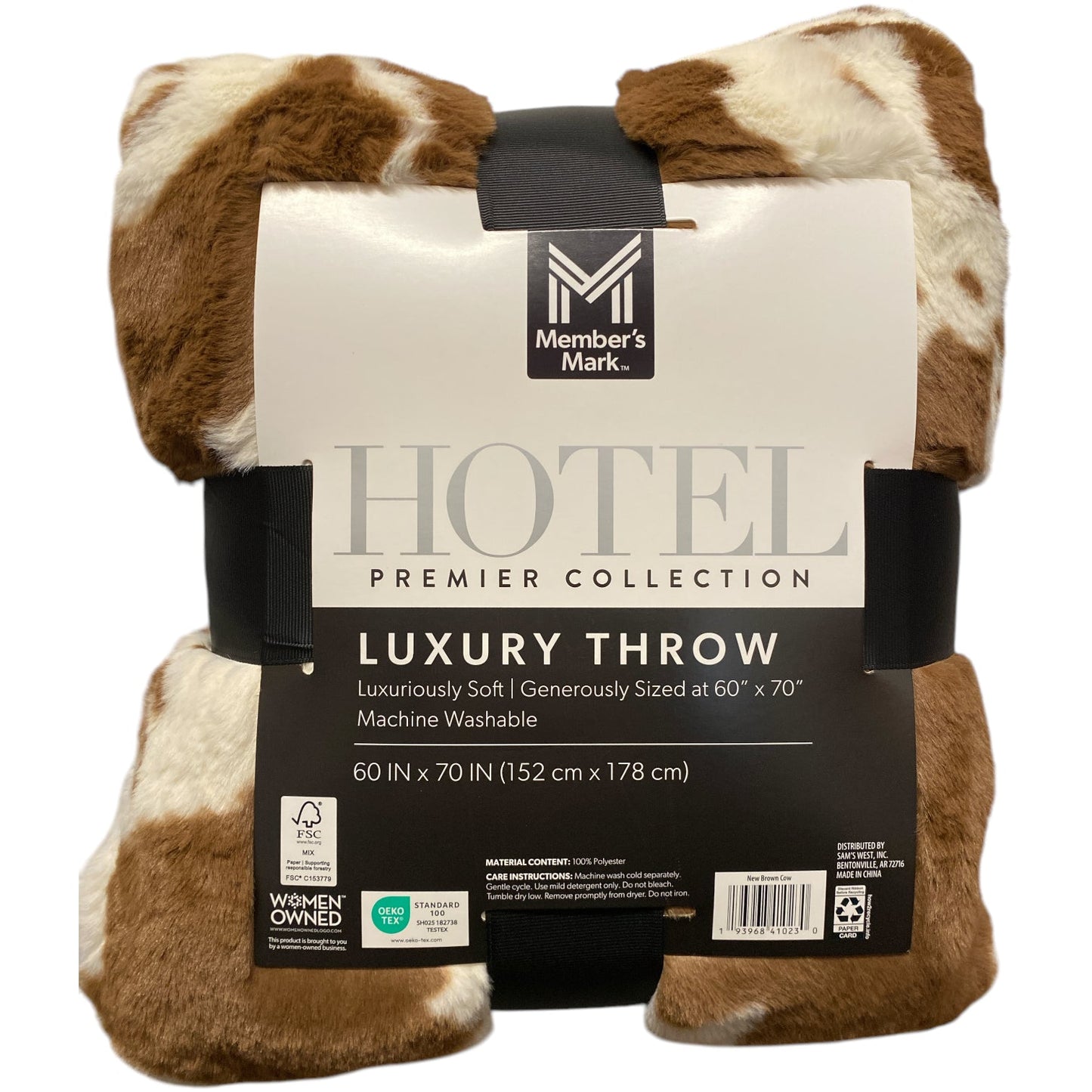 Member's Mark Hotel Premier Luxury Faux Fur Throw Blanket, 60in x 70in