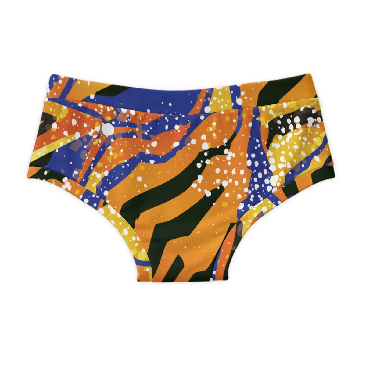 Pirates Primary Splash Briefs — Navy & Gold Abstract AOP 180gsm Cotton Underwear, Bold Basics