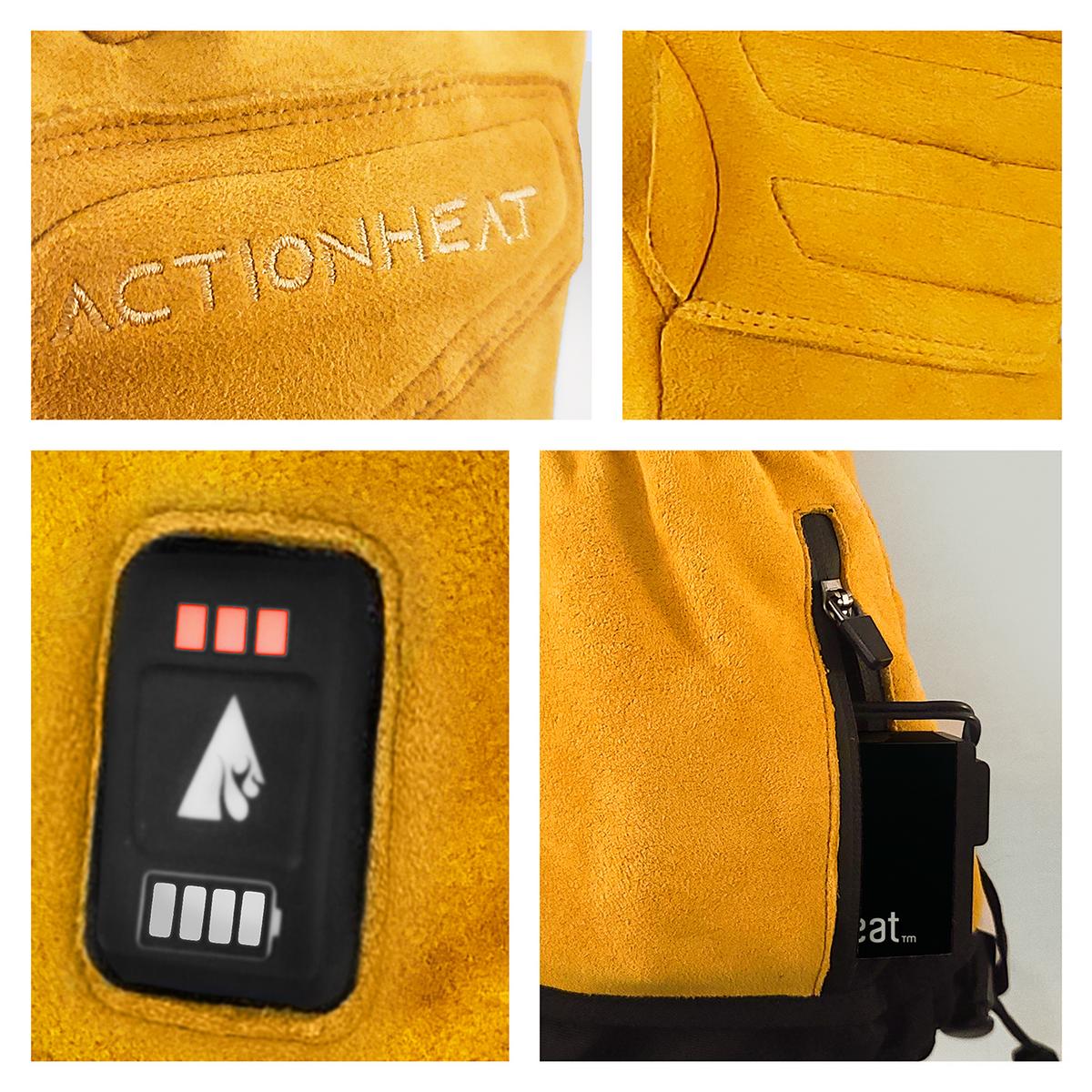 ActionHeat 7V Rugged Leather Heated Work Gloves