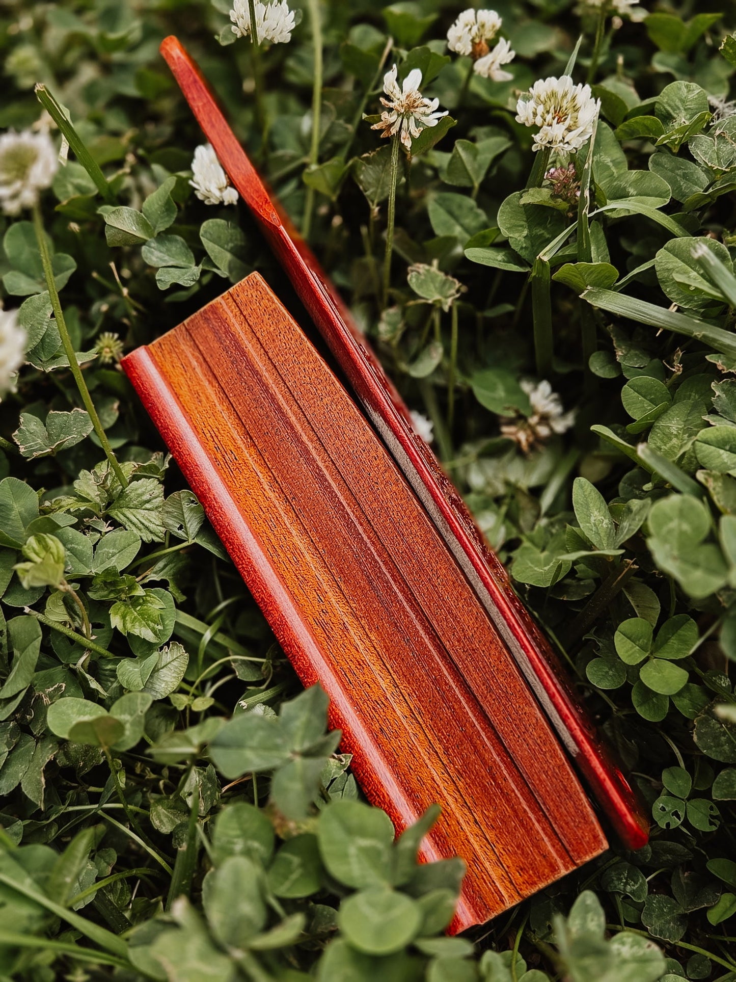 Bloodwood/ Honduran Mahogany/ ebony ends