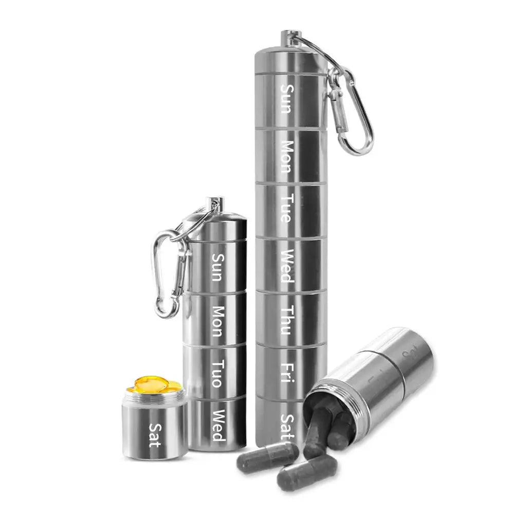 WildernessRx 7-Day Waterproof Pill Organizer for Travel