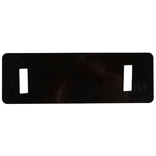 No Smoking Sign - Black and White, 9 x 3-inches No Smoking Sign for Door/Wall, Restaurant Compliance Signs by Tezzorio