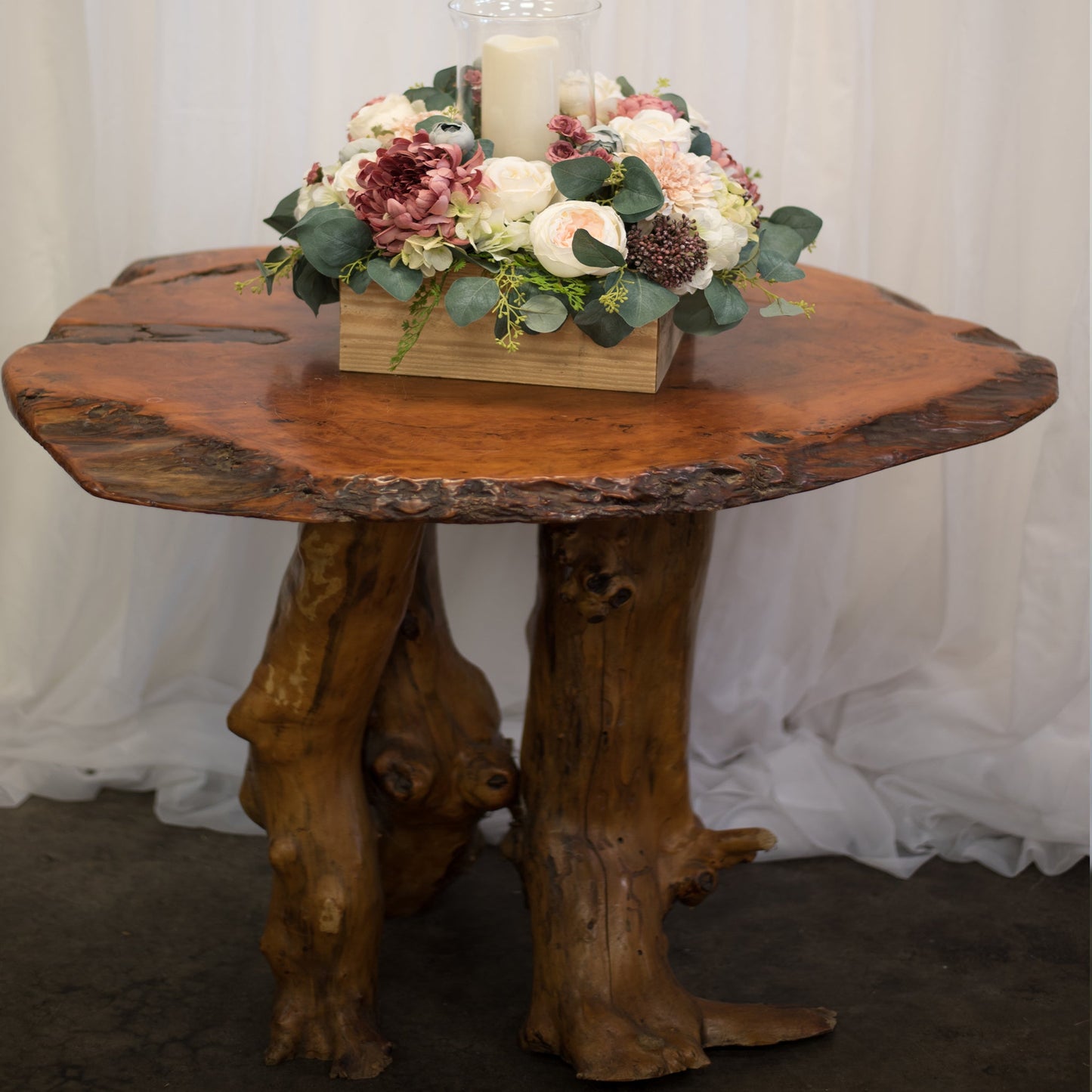 Live Edge Tree Trunk Table