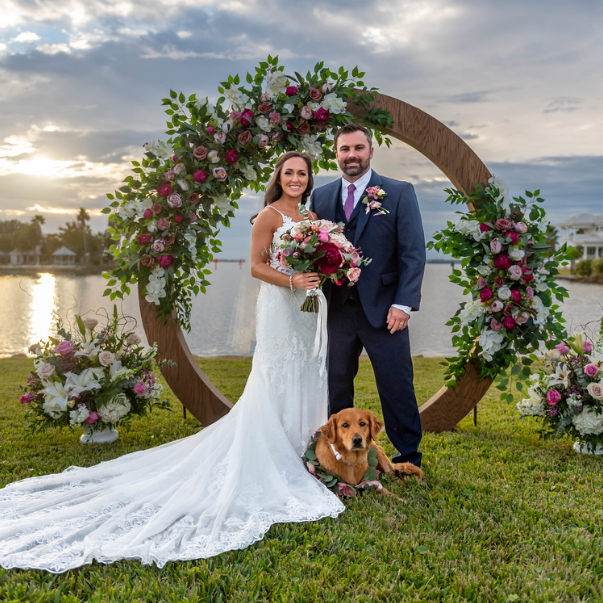 Wood Moon Gate Circle Arch