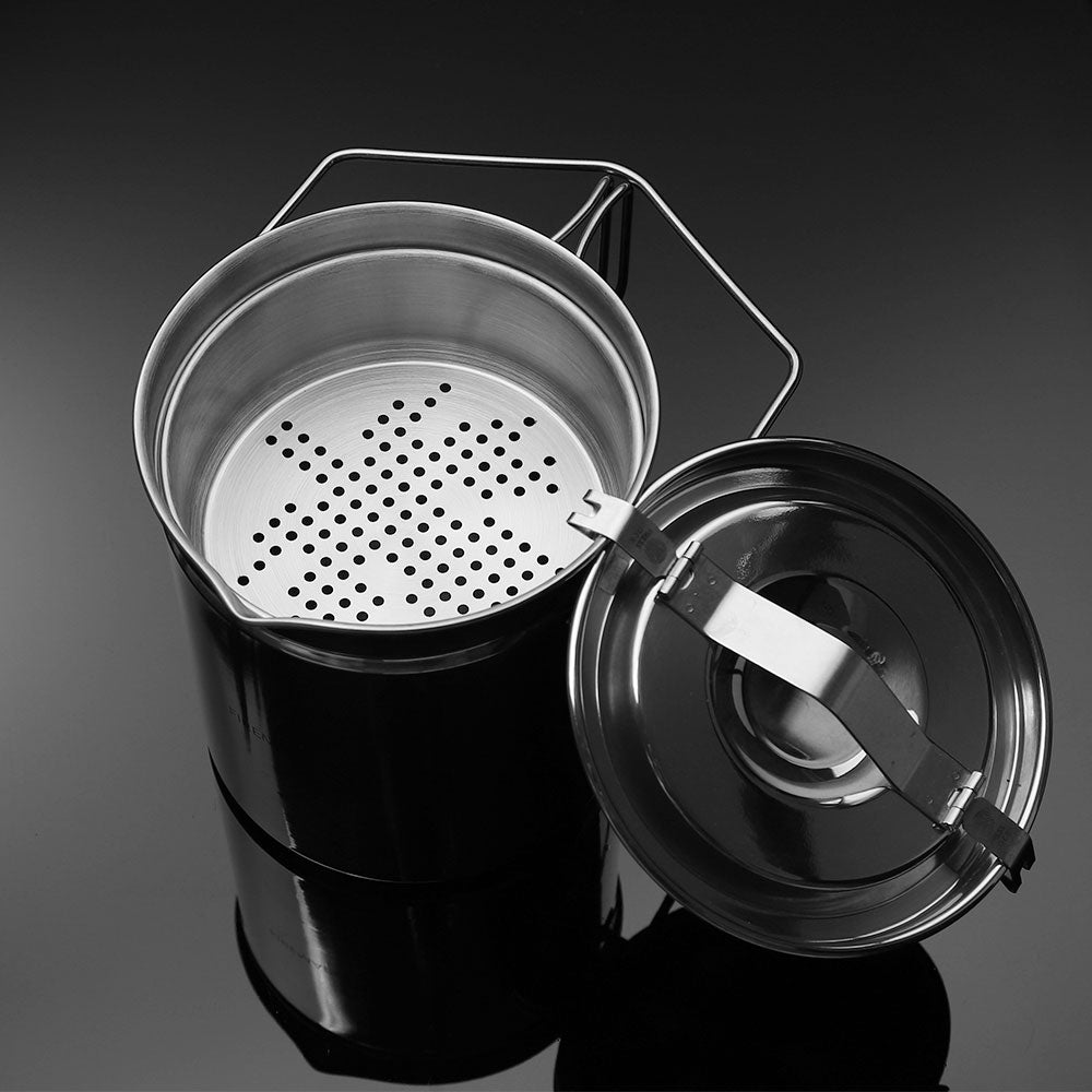 Wood Stove & Stainless Steel Pot Set