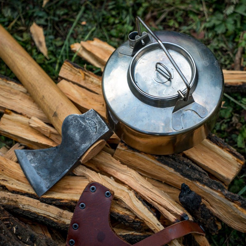 Wood Stove & Stainless Steel Pot Set