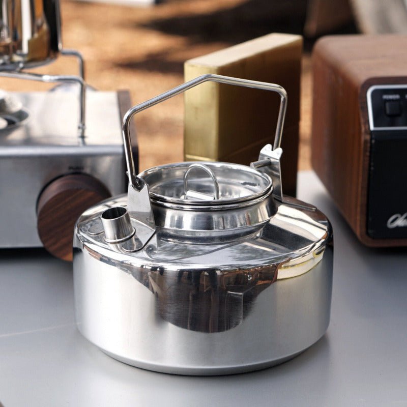 Wood Stove & Stainless Steel Pot Set
