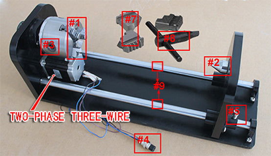 Rotary Attachment NEMA 23 DC 36V For Laser Machine