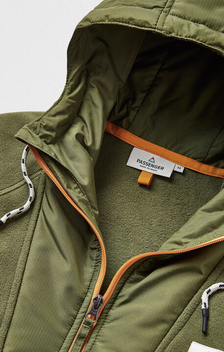 Woodland Hooded 1/2 Zip Polar Fleece