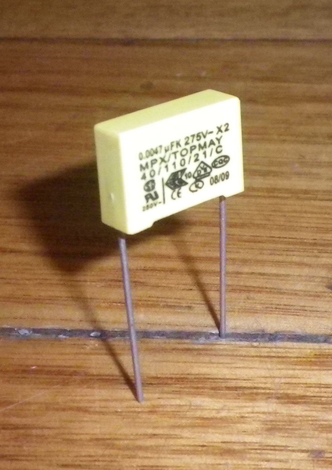 0.0047uF 275VAC X2 Mains Suppression Capacitor - Part # .0047MKPX2-275