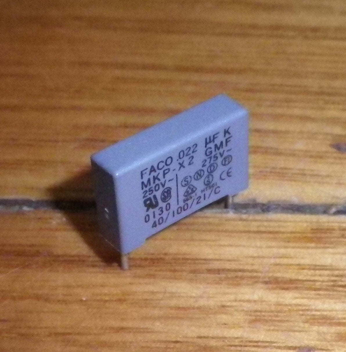 0.022uF 275VAC X2 Mains Suppression Capacitor - Part # .022MKPX2-275