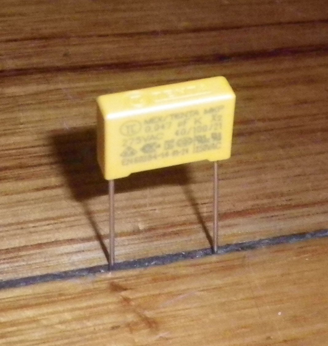 0.047uF 275VAC X2 Mains Suppression Capacitor - Part # .047MKPX2-275