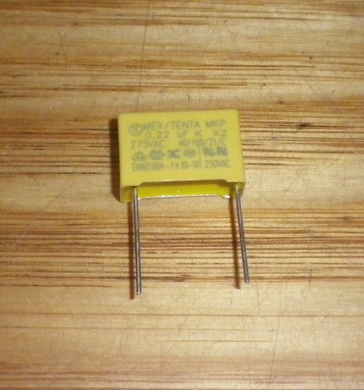 0.22uF 275VAC X2 Mains Suppression Capacitor - Part # .22MKPX2-275