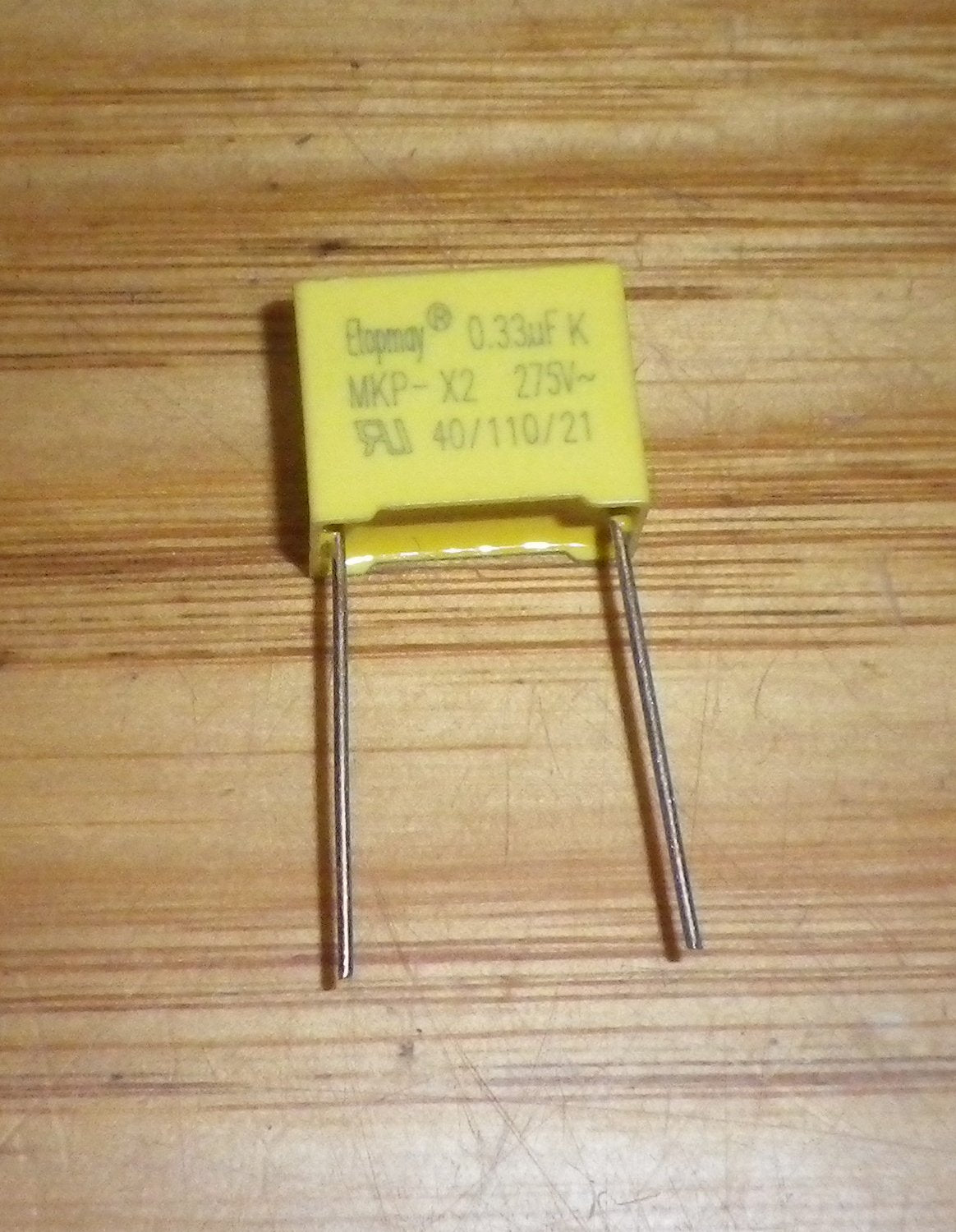 0.33uF 275VAC X2 Mains Suppression Capacitor - Part # .33MKPX2-275