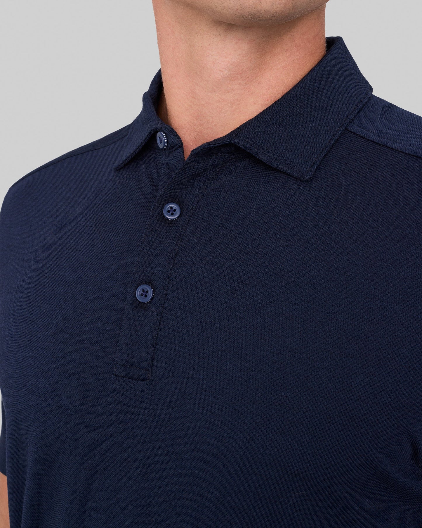 Solid Performance Pique - Dark Navy