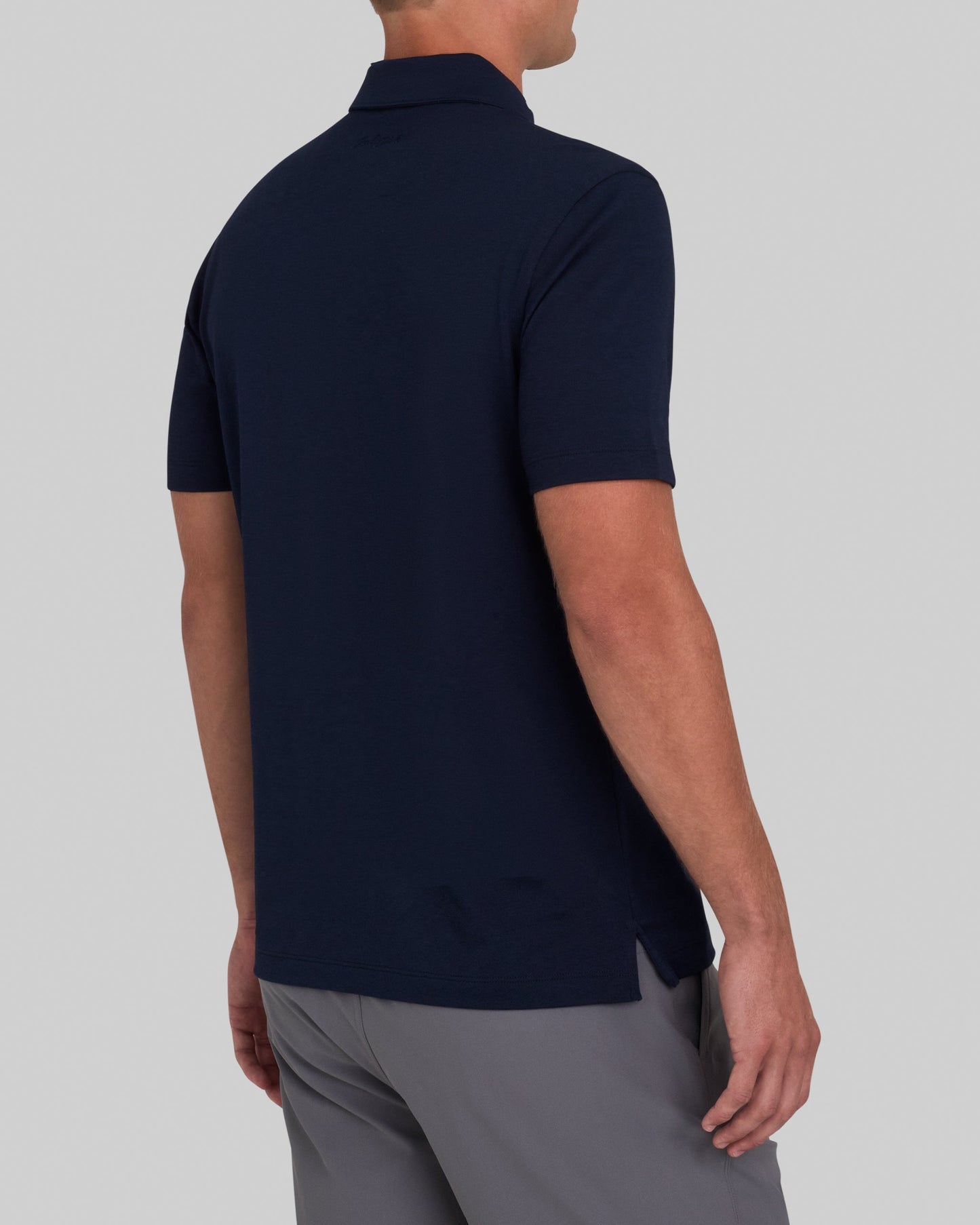 Solid Performance Pique - Dark Navy