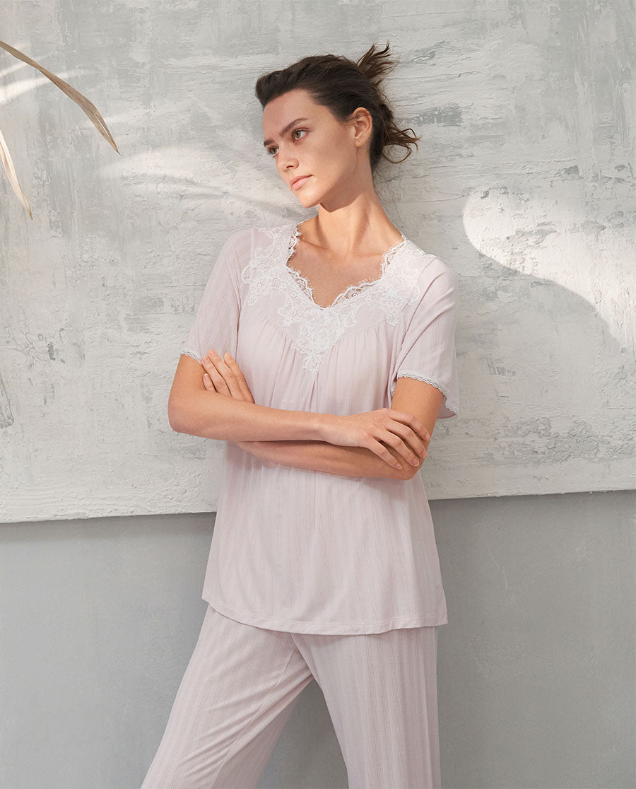 Aimer Built-in Padded Pajama Set