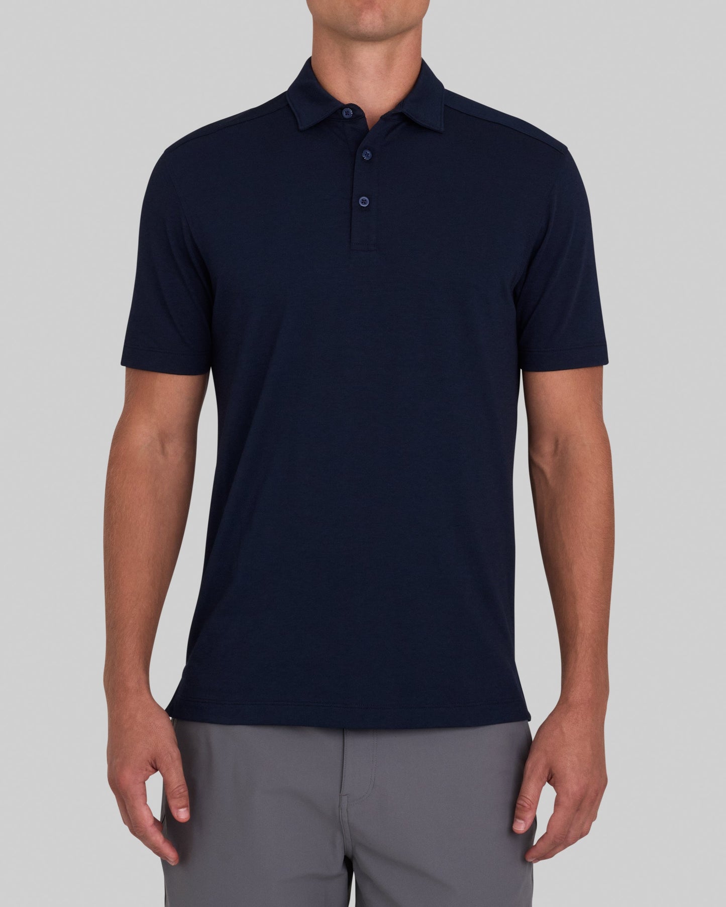 Solid Performance Pique - Dark Navy